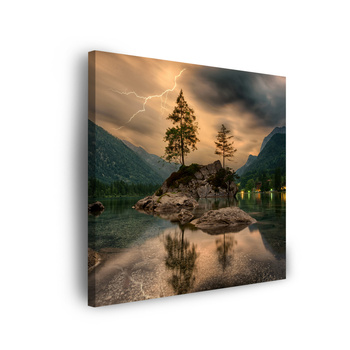 Leinwandgemälde Natursturm 40x40 cm