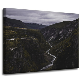 Leinwandgemälde Natur Gebirgsbach 40x30 cm
