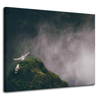 Leinwandgemälde Natur aus der Vogelperspektive_2 100x80 cm
