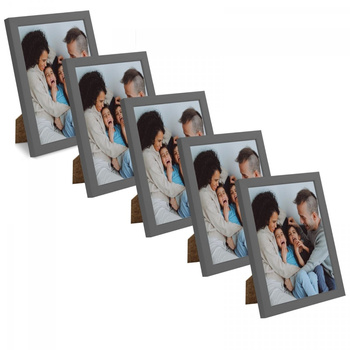 SET Bilderrahmen aus grauem Stein 15x21 - 5-tlg