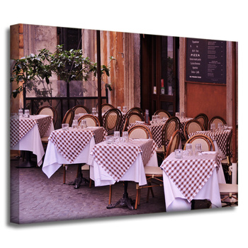 Leinwandgemälde Restaurant 40x30 cm