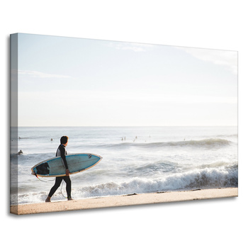 Leinwandgemälde Surfen Meerwasser Sommerstrand 90x60