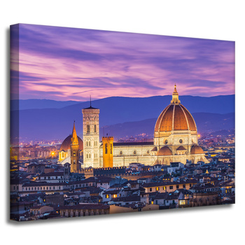 Leinwandgemälde Architektur Kathedrale von Florenz 40X30 cm