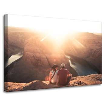 Leinwandgemälde Grand Canyon Paar Sun River 90x60