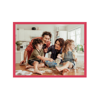 Ihr Foto als Poster + Amaranth-Rahmen 30x24