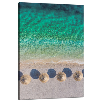 Leinwandgemälde Strandruhe Feiertage Wasserwellen 80x120 cm