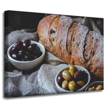Leinwandgemälde Küchenbrot 40x30 cm