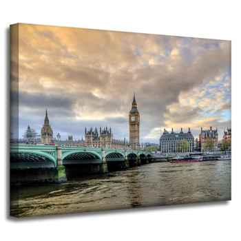 Leinwandgemälde Architektur London Big Ben 40X30 cm