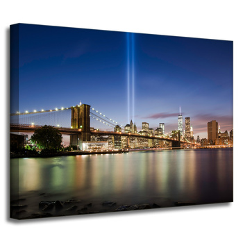 Leinwandgemälde Architektur Brooklyn Bridge 40X30 cm