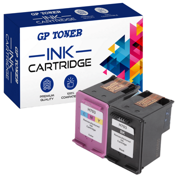 Ersatztintenpatronen für HP 703XL DeskJet K109a K209a K510 D730 F735 – GP-H703XL BK+CMY