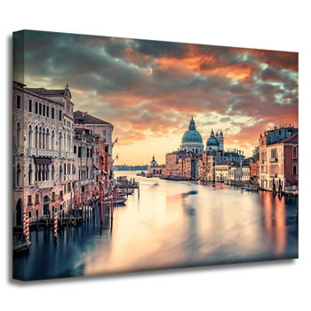 Leinwandgemälde Architektur Venedig 40X30 cm