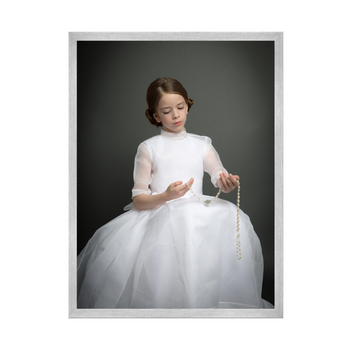 Dein Foto als Poster + Silberrahmen 24x30 cm