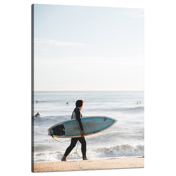 Leinwandgemälde Surfen Meerwasser Sommerstrand 80x120