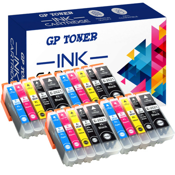 Set mit 20 Kompatibel Druckerpatronen für Epson Expression Premium XP 700 605 800 26XL GP-E2636XL CMYK x4