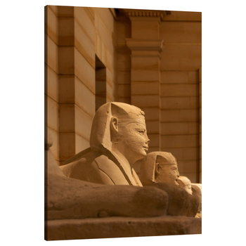 Leinwandgemälde Architektur Ägypten Sphinxen 80x120 cm