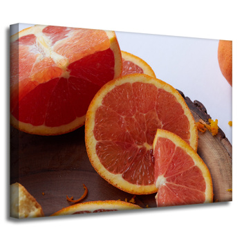 Leinwandgemälde Küche Rot Orange 40x30 cm