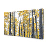 Leinwandgemälde Gelbe Birkenblätter Natur Frühling 120x80 cm
