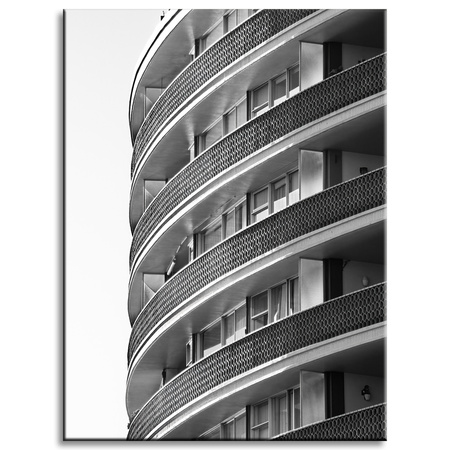 Leinwandgemälde Architektur Gebäude Balkone 30x40 cm