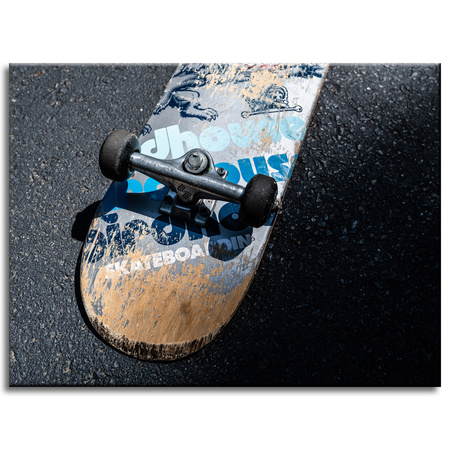Leinwanddruck Jugend-Skateboard 40x30 cm