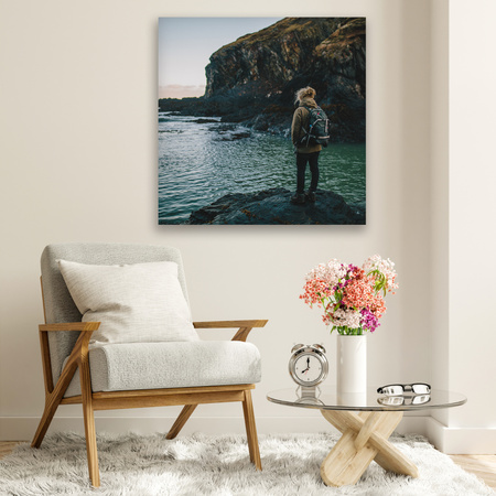 Leinwanddruck Berge Klettern Natur Klippen Natur 90x90