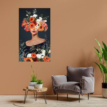 Leinwandgemälde Menschen Blumen Moderne Kunst 40x80 cm