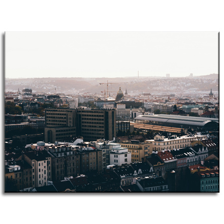 Leinwandgemälde Architektur Stadtansicht 40x30 cm