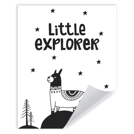 Poster „Kleiner Entdecker“ für Kinder, 40 x 50 cm