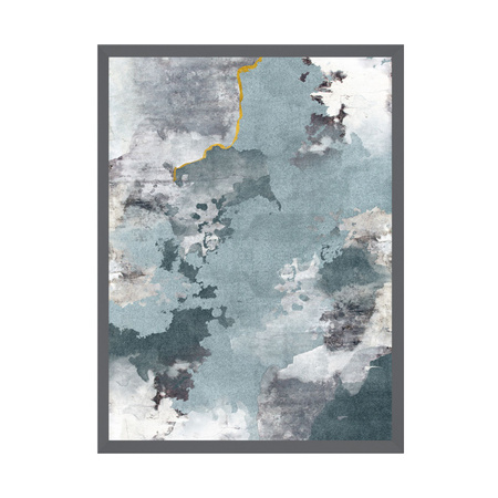 Poster Abstraktion_2 21X29,7 cm + Rahmen aus grauem Stein