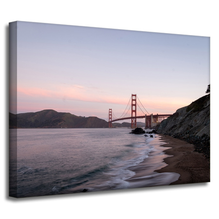 Leinwandgemälde Golden Gate Architektur 40x30 cm