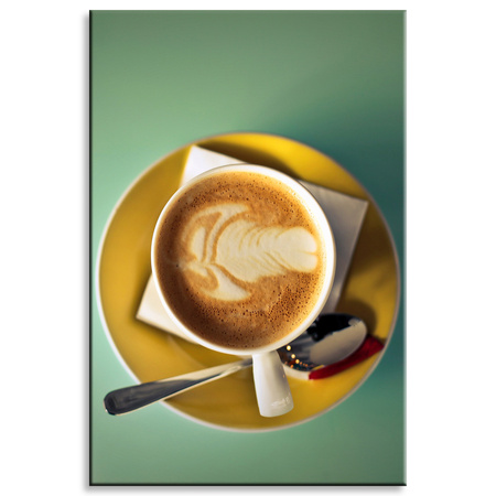 Leinwandgemälde Kaffee Vintage Stilvolles Café 80x120