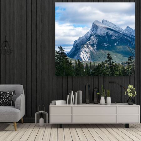 Leinwandgemälde Natur Berge Gipfel 40x40 cm