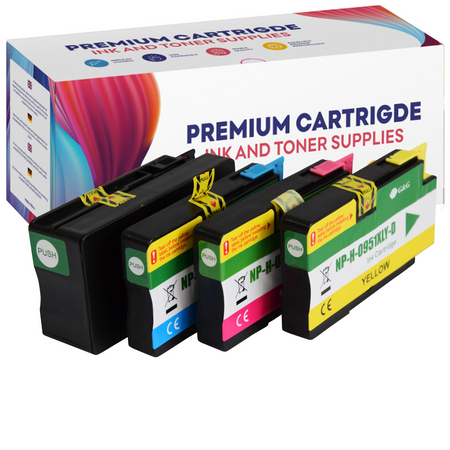 Set mit 4 Kompatibel Druckerpatronen für HP OfficeJet Pro 8100 8600 276dw H950XL GP-H950XL GG CMYK Drucker