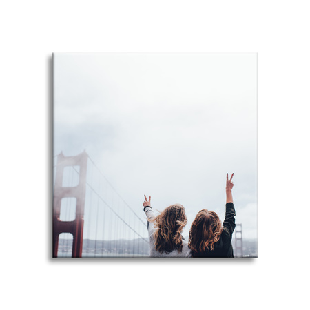 Leinwanddruck „San Francisco Golden Gate Bridge“ im Format 90x90