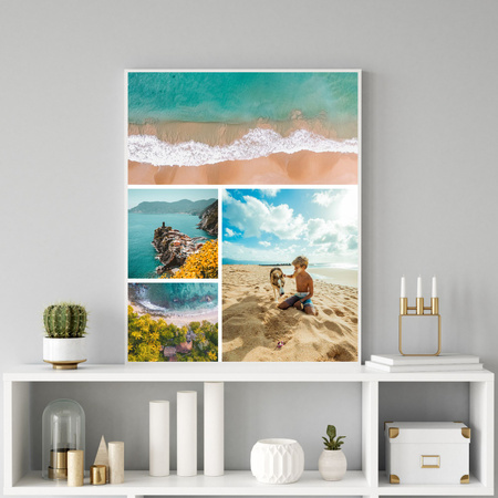 Dein Foto als Poster + Silberrahmen 30x40 cm