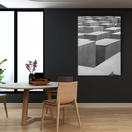 Leinwandgemälde Abstrakte Betonwürfel 80x120