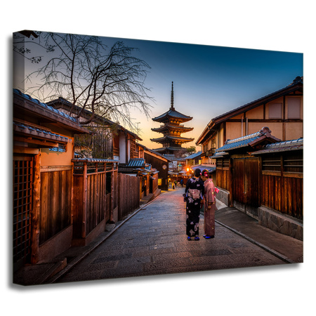 Leinwandgemälde Architektur Japan 40X30 cm