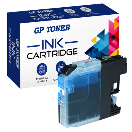 Ersatztinte für Brother LC123 DCP-J132w J152w J552dw MFC-J4410dw 4510dw – GP-B123C XL Cyan