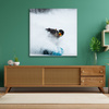Leinwandgemälde Snowboard Schnee Winter 90x90