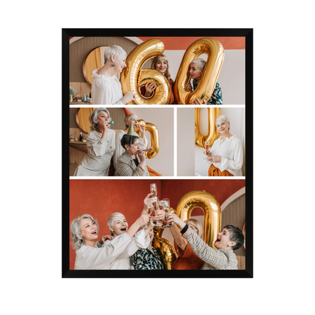 Dein Foto als Poster + schwarzer Rahmen 40x50 cm