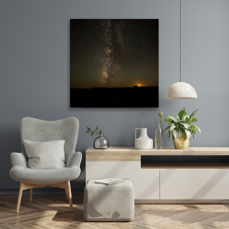 Leinwandgemälde Weltraum Sterne Galaxie 90x90