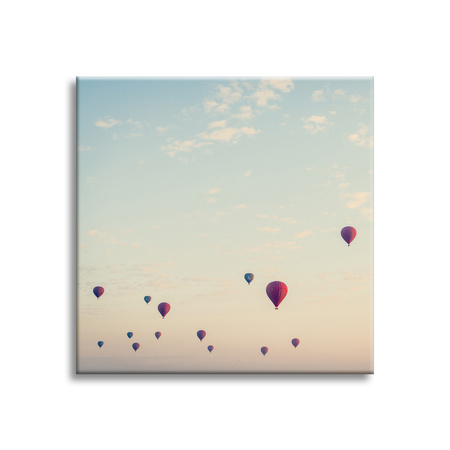 Leinwandgemälde Jugendballons Himmel 80x80