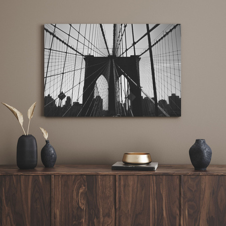 Leinwandgemälde Architektur Brooklyn Bridge 40x30 cm