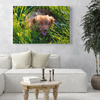 Leinwanddruck Tiere Hund im Gras 100x80 cm