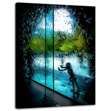 Leinwanddruck Menschen Wasservorhang 30x40 cm