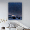 Leinwandgemälde Weltraum Natur Berge im Schnee 80x120
