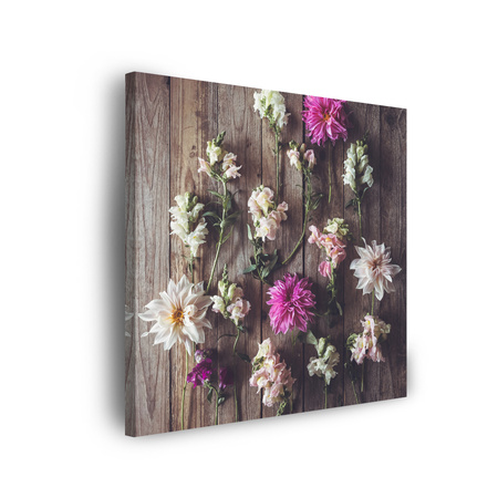 Leinwandgemälde Blumen Natur Pflanzen Maiglöckchen 90x90