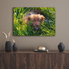Leinwanddruck Tiere Hund im Gras 100x80 cm