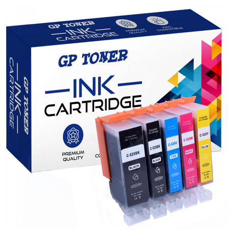 5x MACHER MACHER FÜR CANON PIXMA IP4820 IP4950 MG5120 MG5220 MG6150 MG6170 MG8120 MG8250 MX715 MX895-PGI-525BK CLI-526PBK CLI-526C CLI-526M CLI-526Y-GP-C525XL CMY