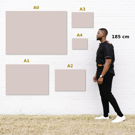 Zauberer-Wandaufkleber A4