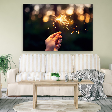 Jugendwunderkerzen-Leinwanddruck 90x60